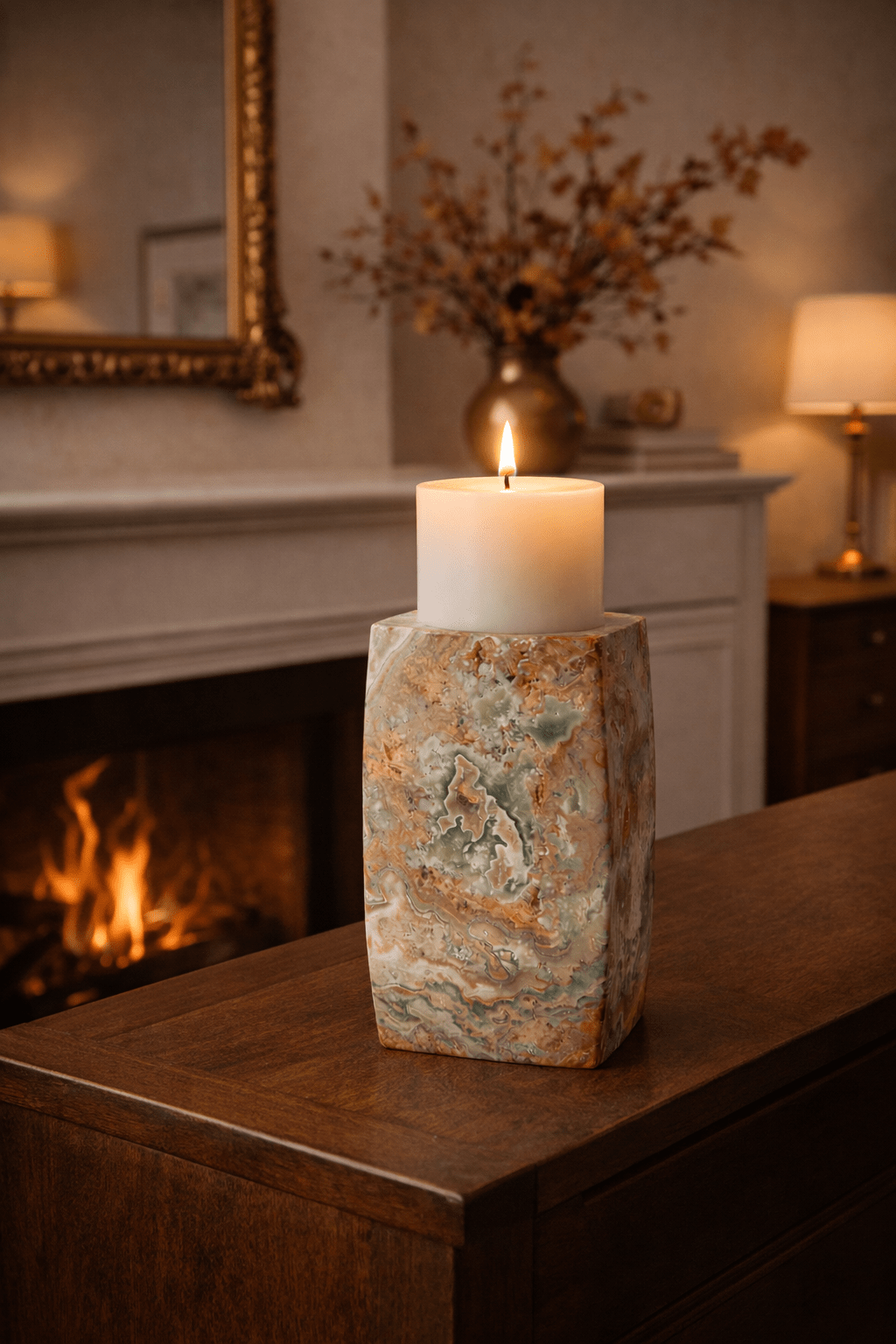 Orson Soporte de velas Onyx