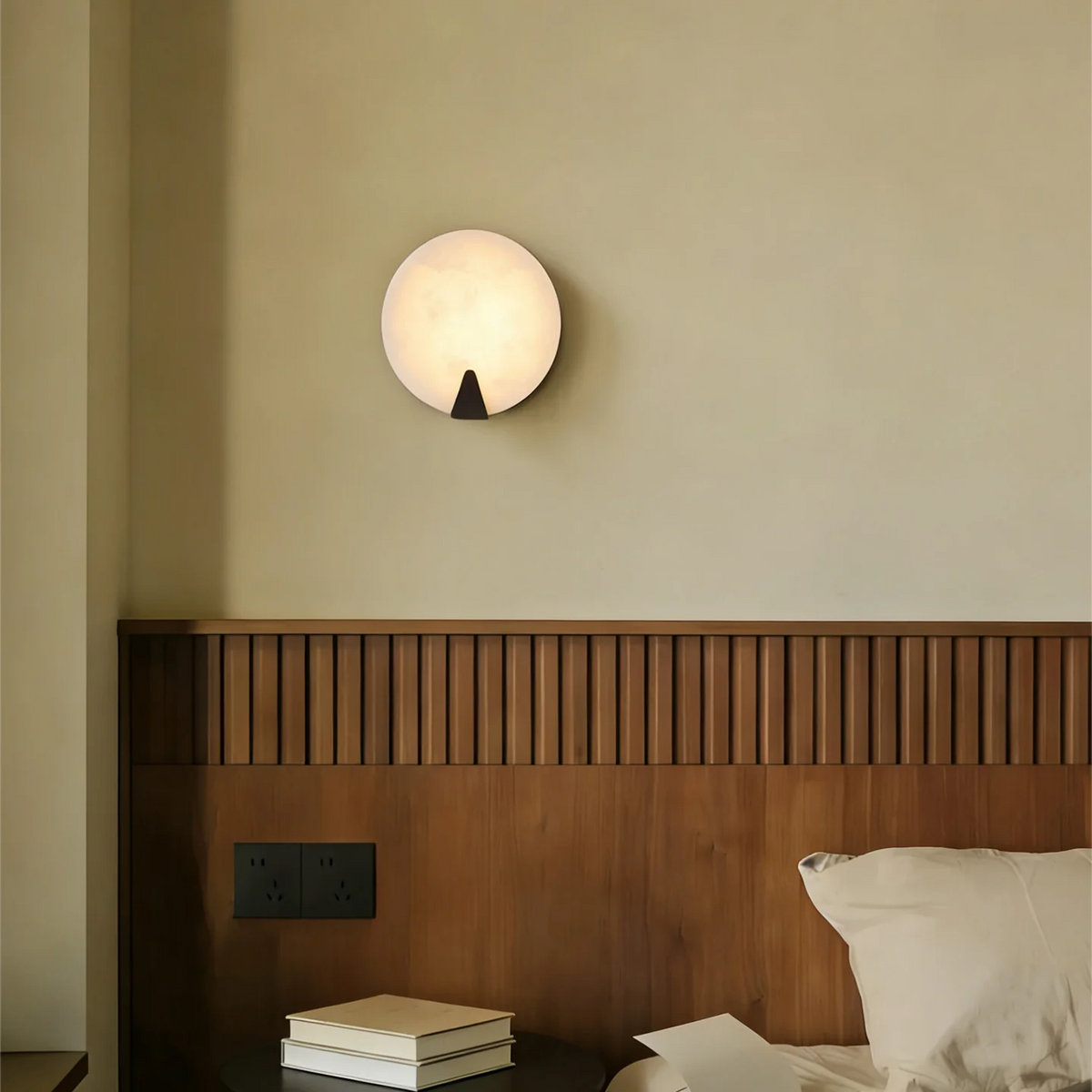 Albirira Halo aplique de pared alabastro