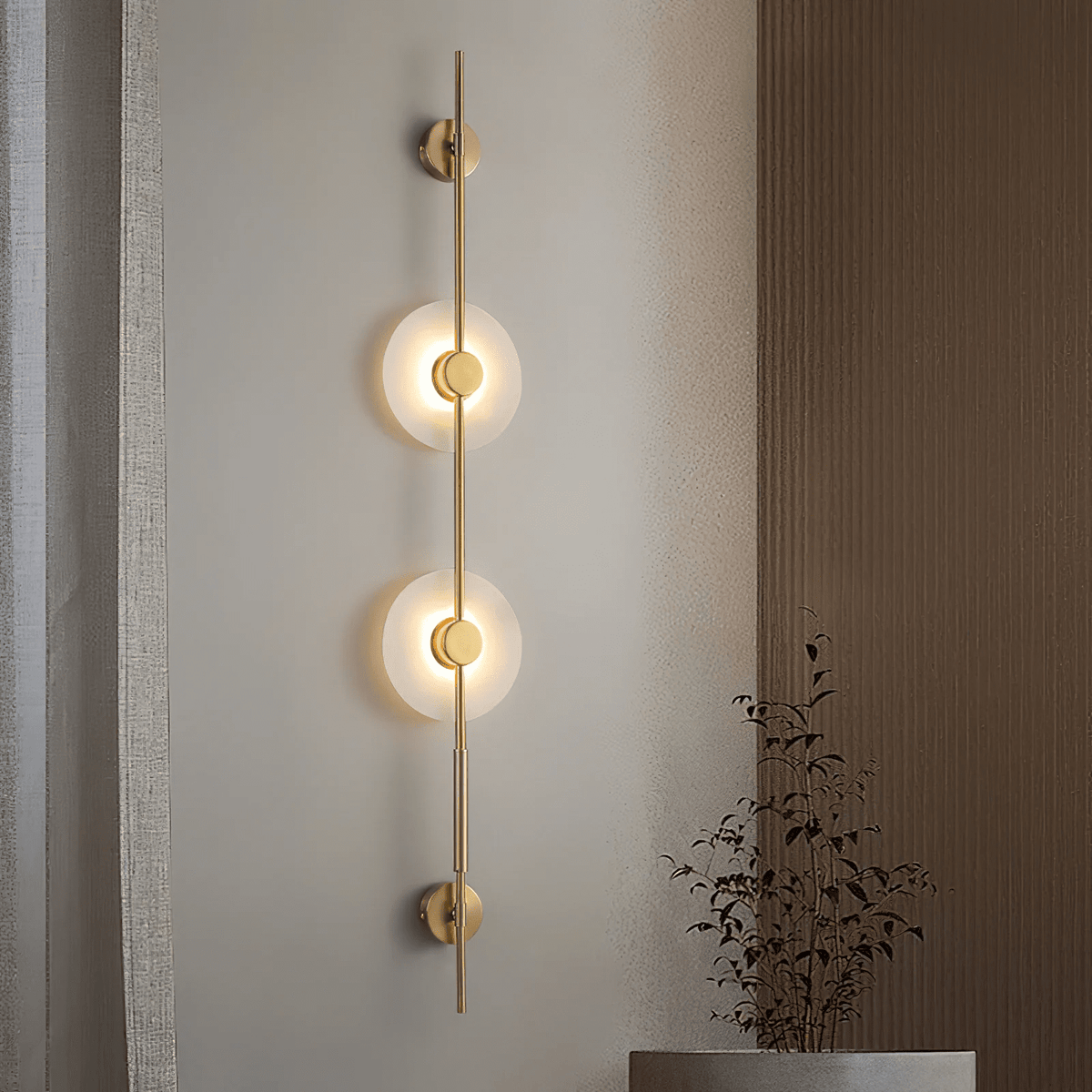 Neron aplique de pared vertical alabastro