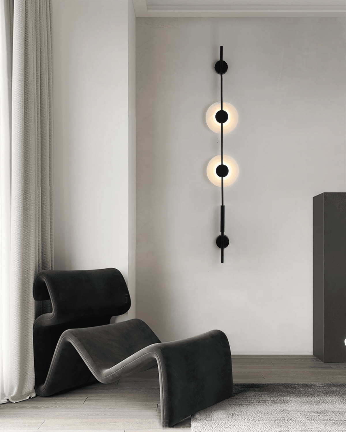 Neron aplique de pared vertical alabastro