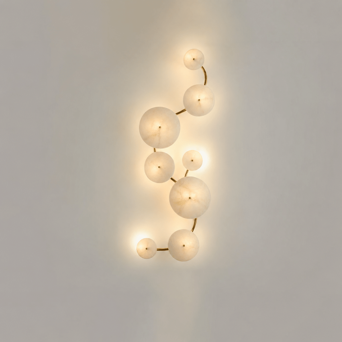 Cluster aplique de pared alabastro