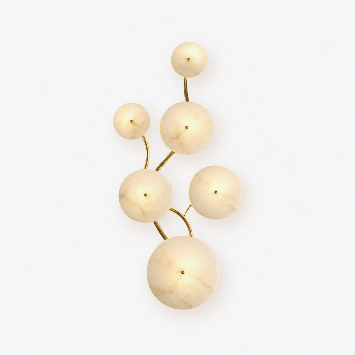 Cluster aplique de pared alabastro