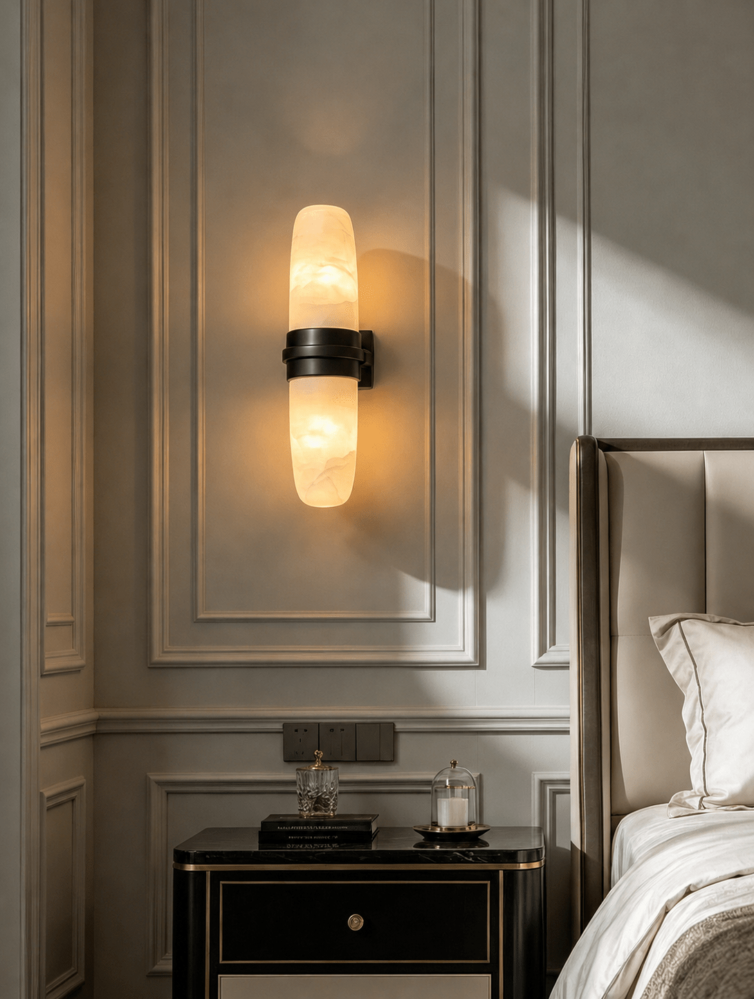 Slim aplique de pared vertical tubular
