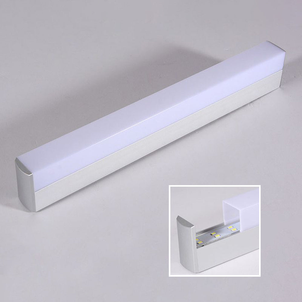Arisha Minimalista Lineal Metal/Acrílico LED Aplique de Pared Blanco