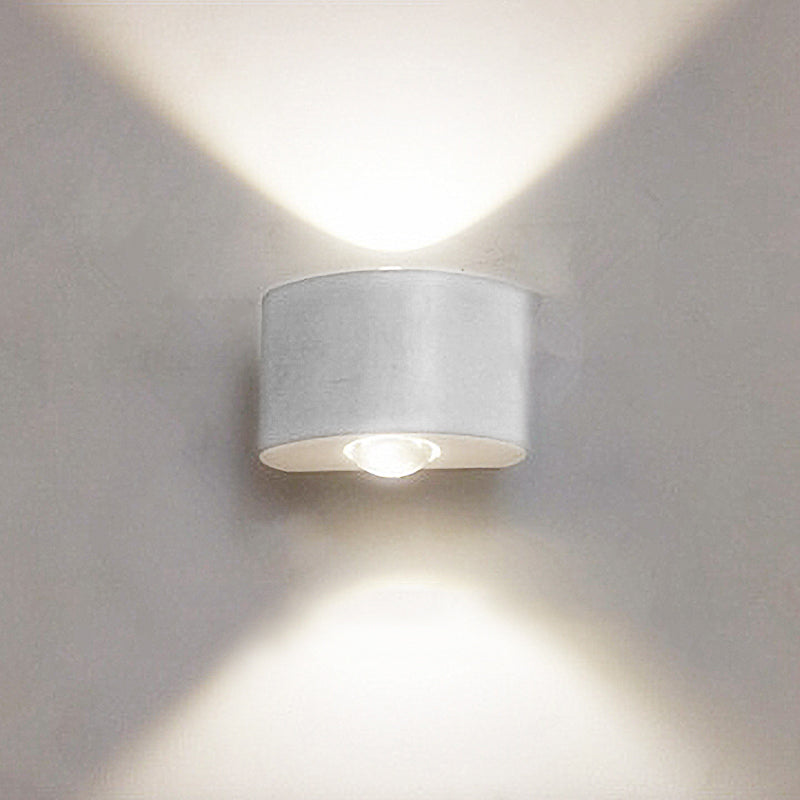 Ray Moderno Rectangular Metal/Acrílico Aplique de Pared Exterior