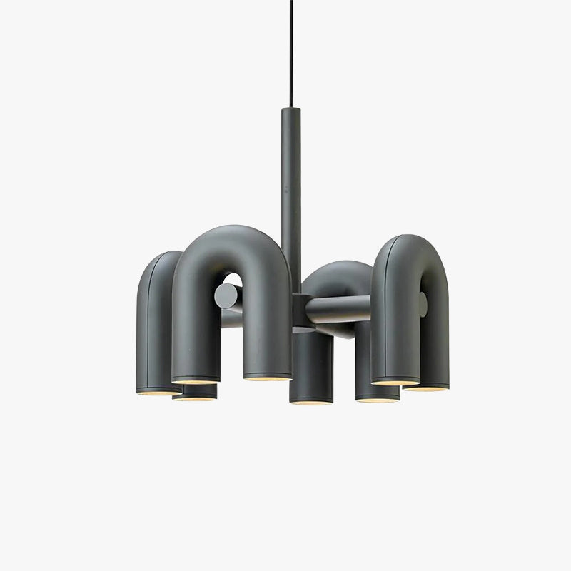 Arisha Nórdica Diseño Modernas Nórdica Diseño Metal Lámpara Colgante Negro/Gris/Naranja