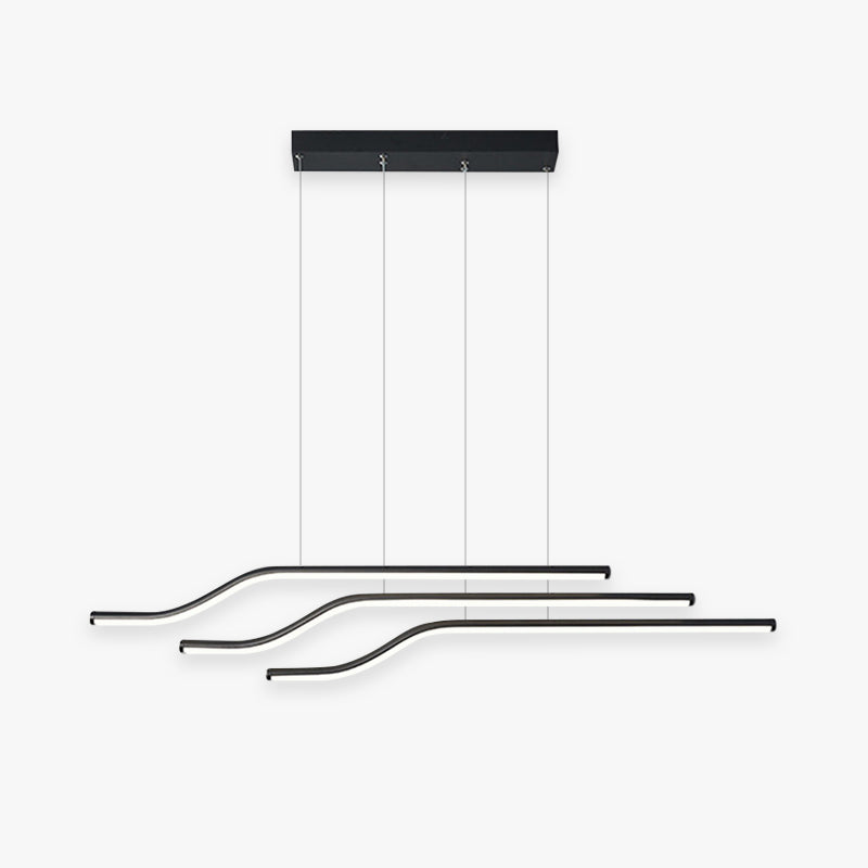 Arisha Minimalista Lineal Metal Lámpara Colgante Blanca/Negra
