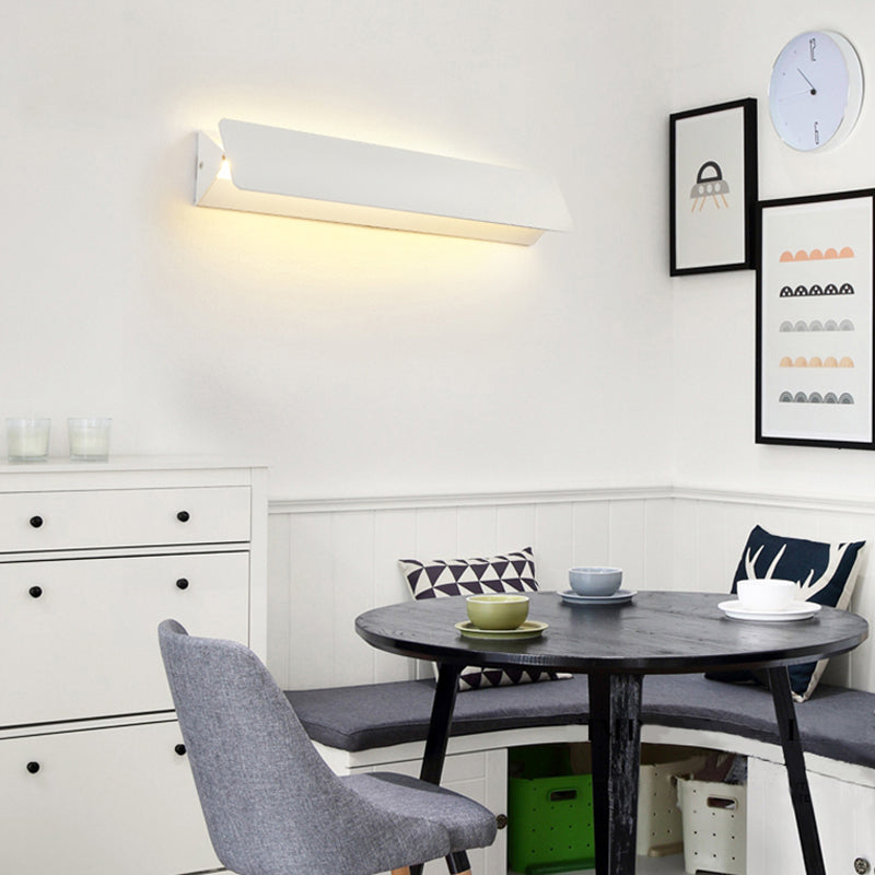 Ray Moderno LED Rectangular Aplique de Pared Interior Blanco