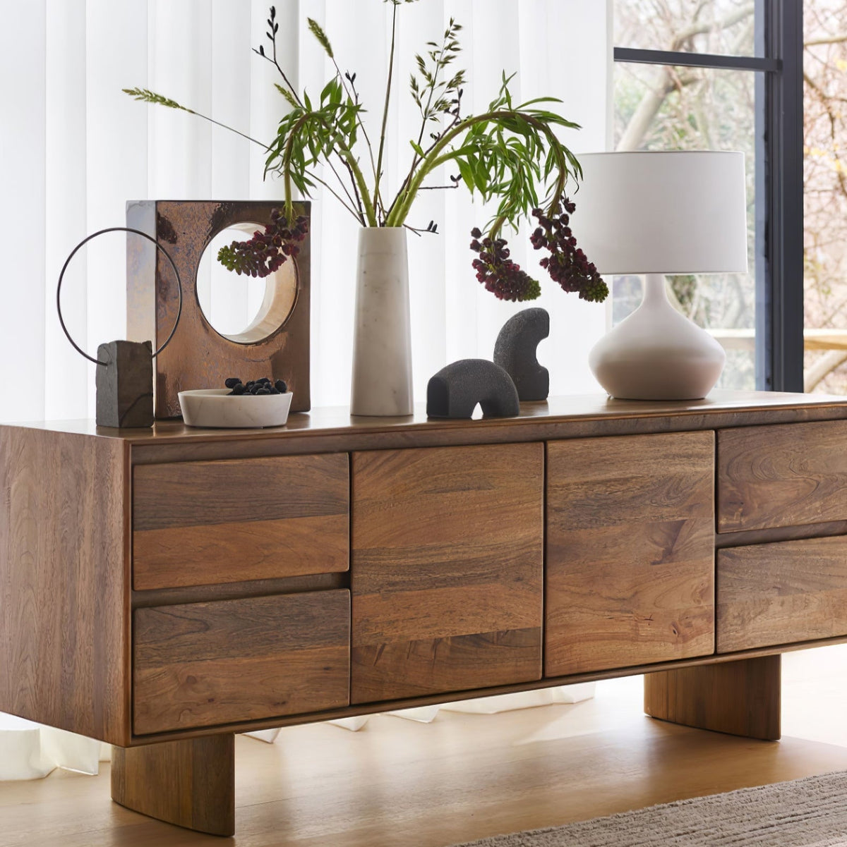 Jean lámpara de mesa moderna de cerámica