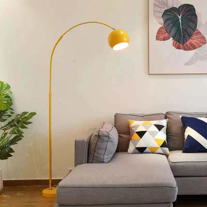Mira Moderno Geométrico Metal LED Lámpara de Pie Amarillo/Negro/Azul