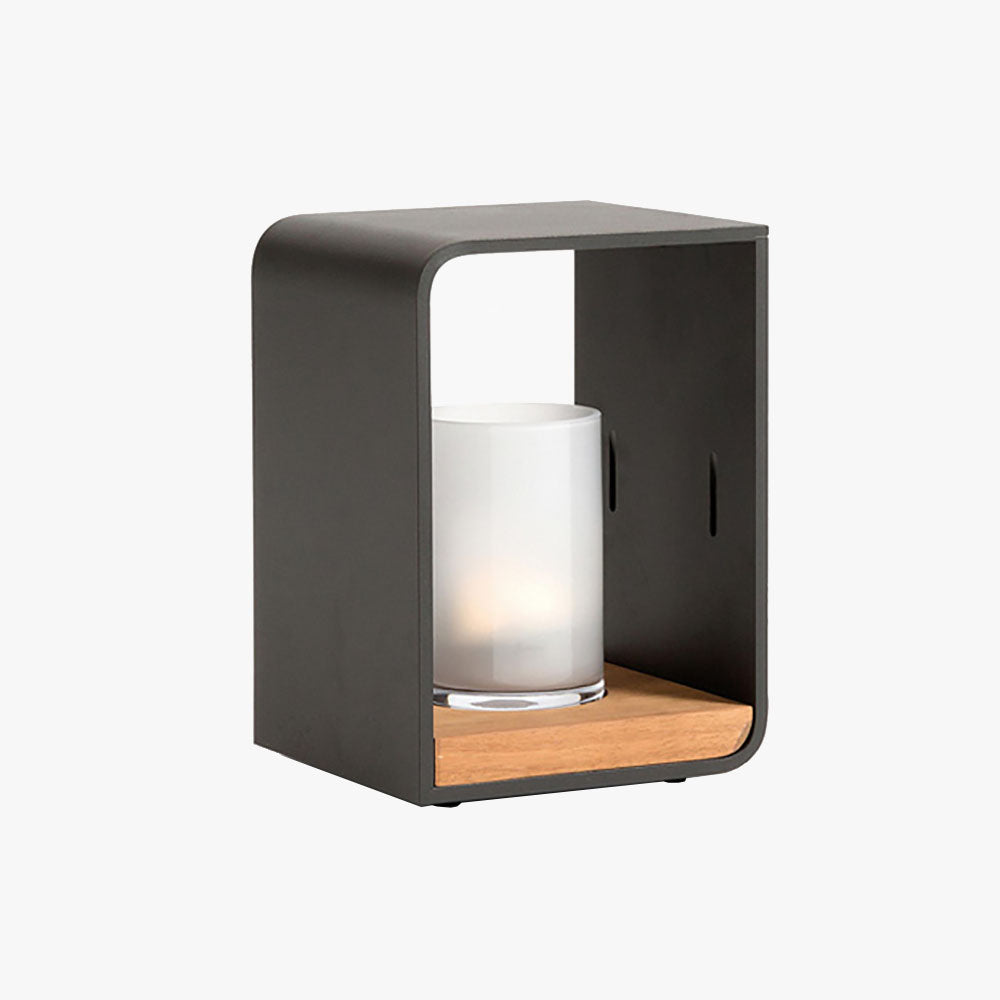 Ray Minimalista Rectangular Metal Lámpara De Pie Exterior Patio