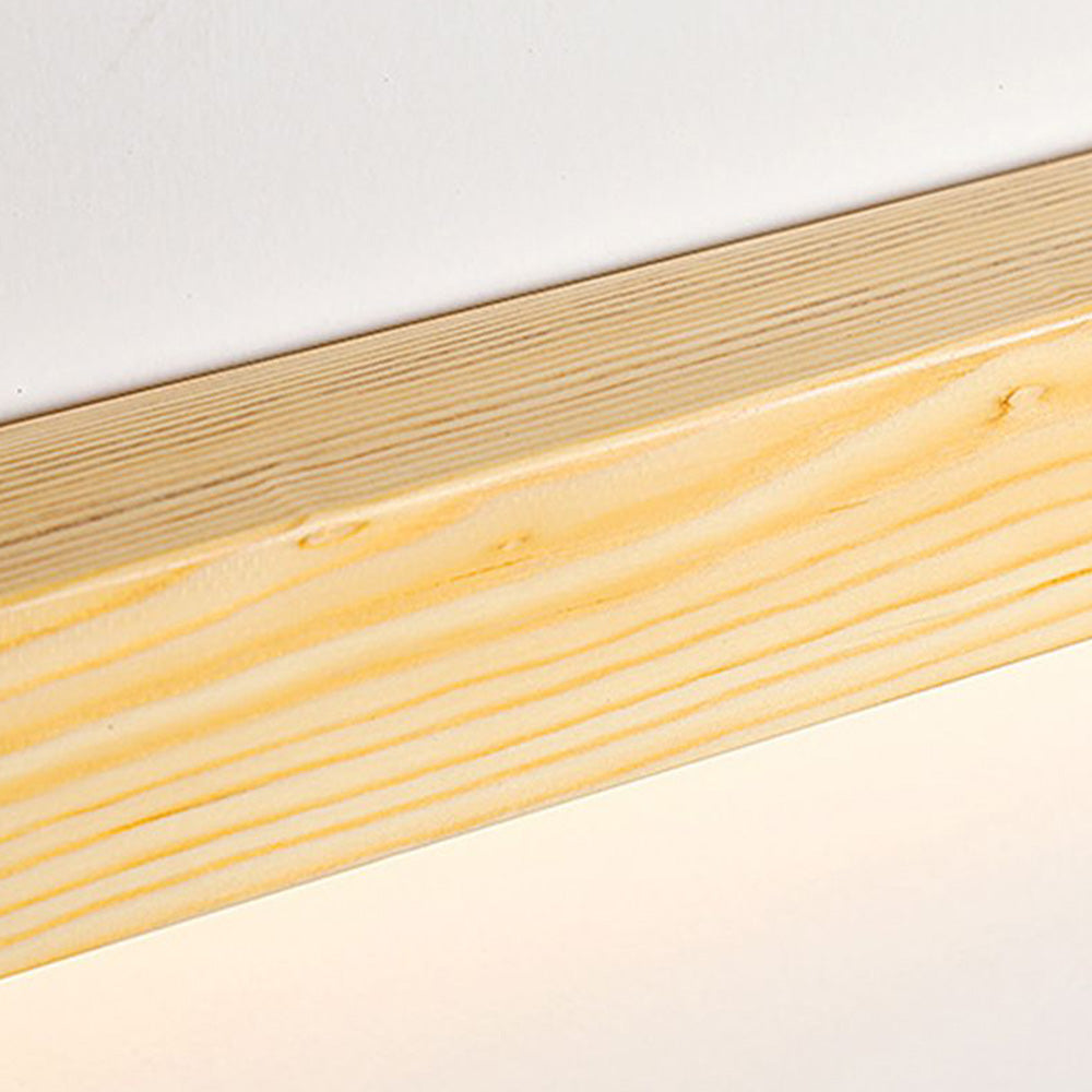 Muto Minimalista Lineal LED Madera Aplique de Pared Marrón/Madera