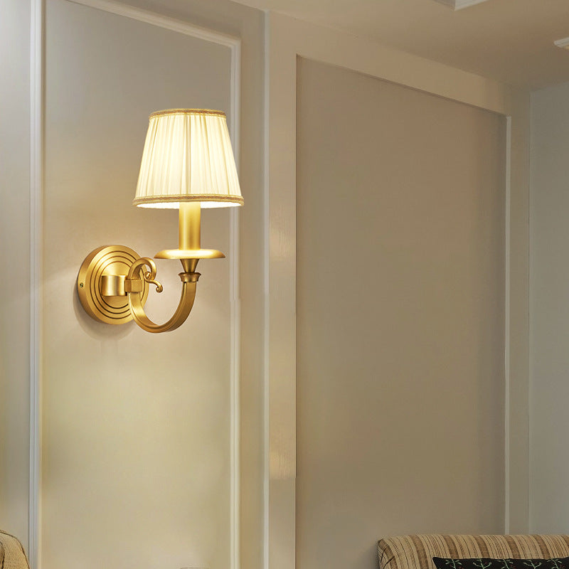 Silva Decorativo Interior Aplique Metal Tela Dormitorio Salón