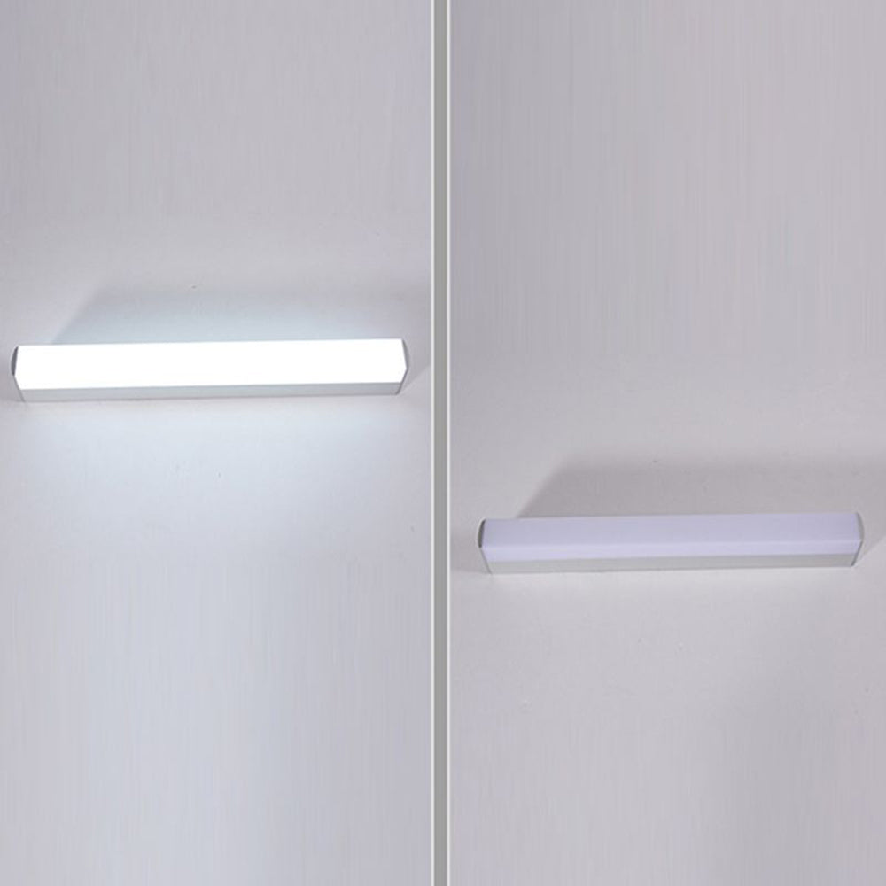 Arisha Minimalista Lineal Metal/Acrílico LED Aplique de Pared Blanco