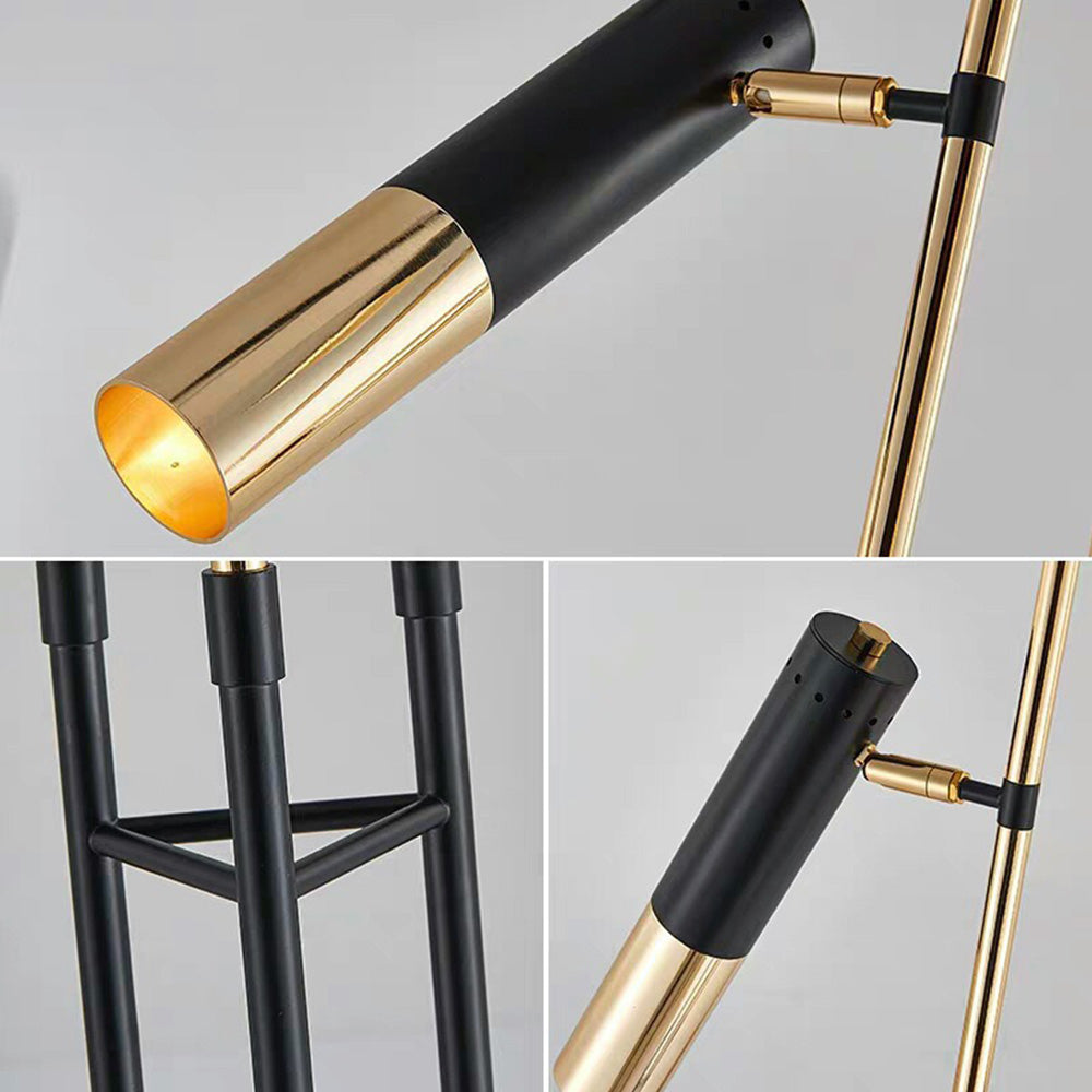 Mira Moderna Minimalista Metal Lámpara de Pie Negra