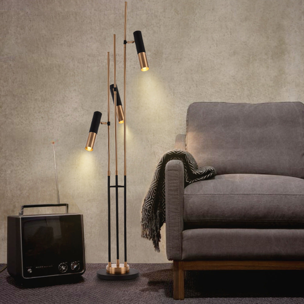 Mira Moderna Minimalista Metal Lámpara de Pie Negra
