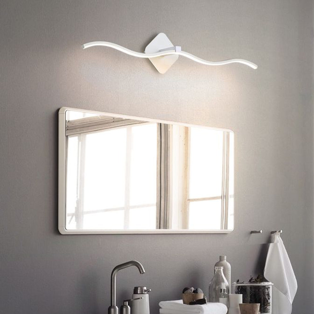 Arisha Moderno Onda Lineal Metal LED Aplique de Pared Blanco/Negro