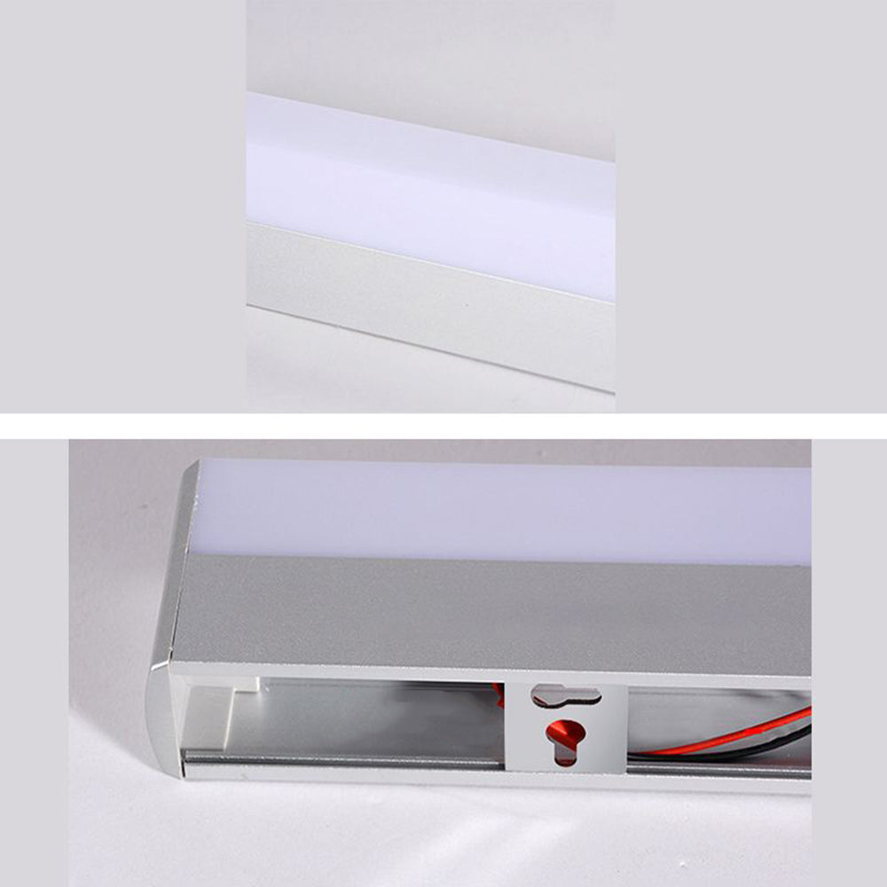 Arisha Minimalista Lineal Metal/Acrílico LED Aplique de Pared Blanco