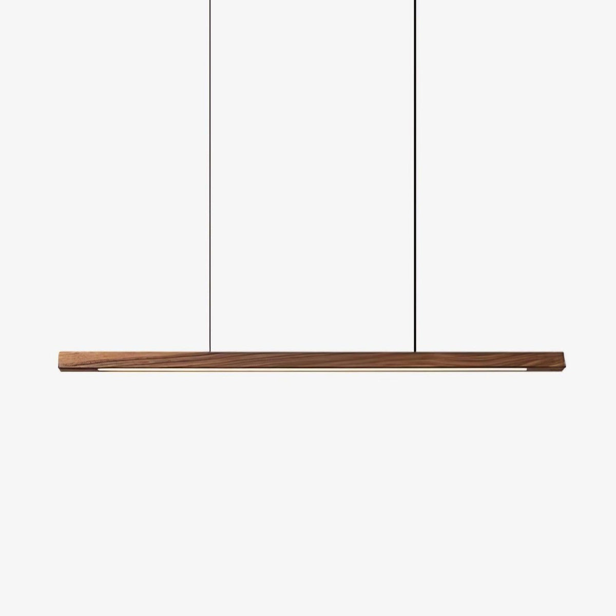 Aro lámpara colgante lineal de madera