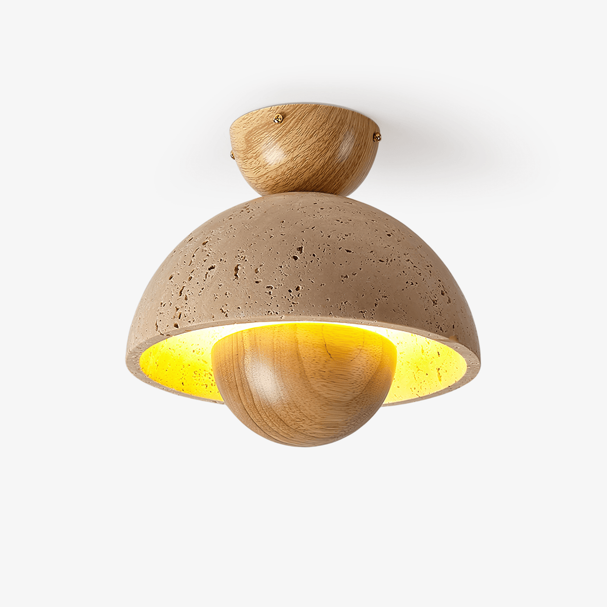 Tavivel travertino madera lámpara de techo