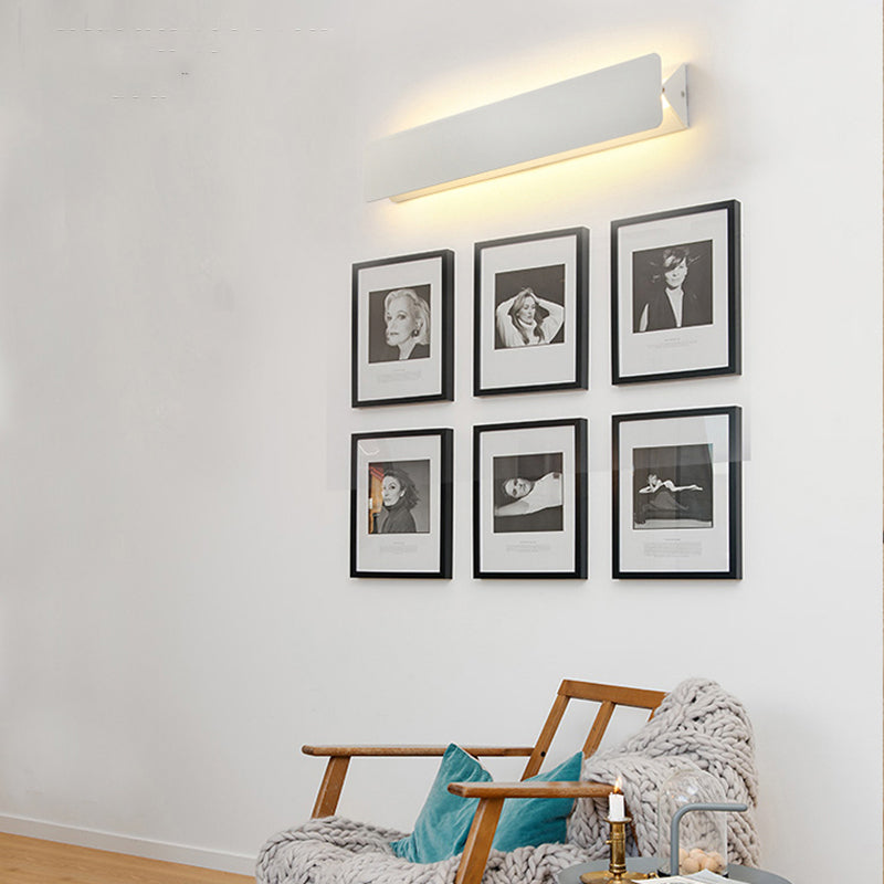 Ray Moderno LED Rectangular Aplique de Pared Interior Blanco