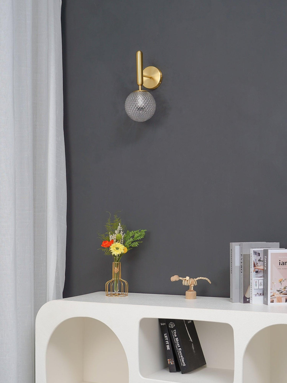 Culorara aplique de pared moderno minimalista de latón