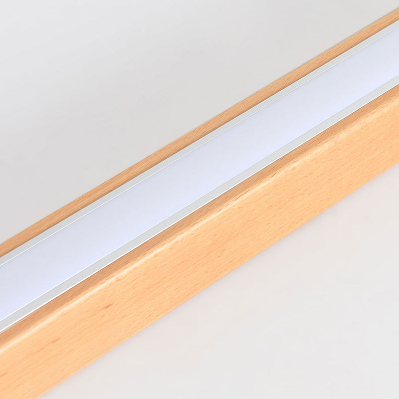 Arisha Moderna Lineal Madera/Acrílico Lámpara de Techo Madera