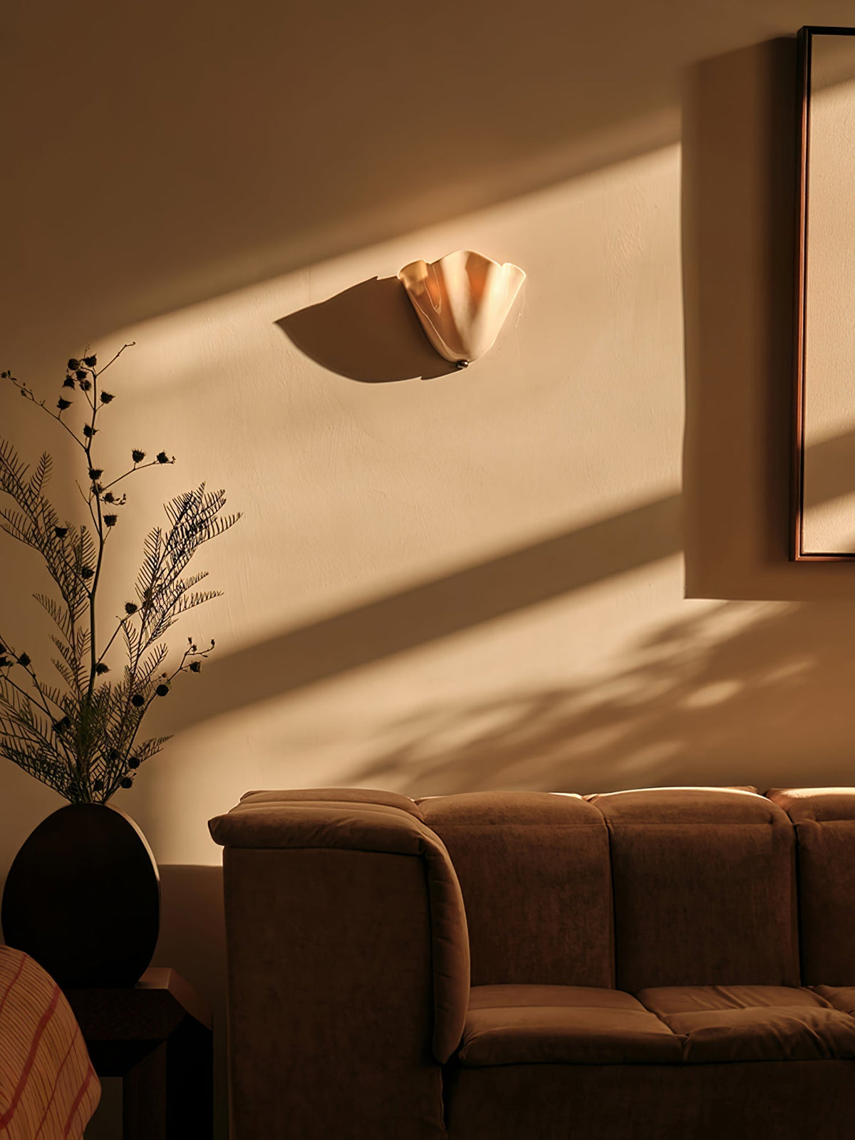 Renenielle aplique de pared con curvas suaves