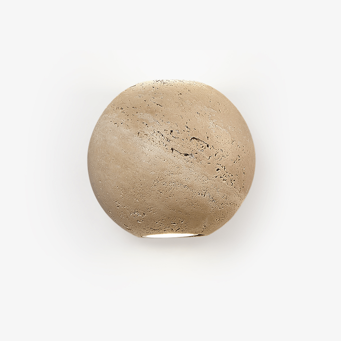 Travian aplique de pared travertino con esfera