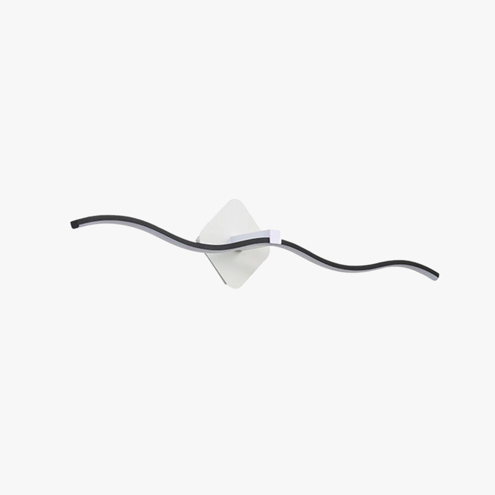 Arisha Moderno Onda Lineal Metal LED Aplique de Pared Blanco/Negro