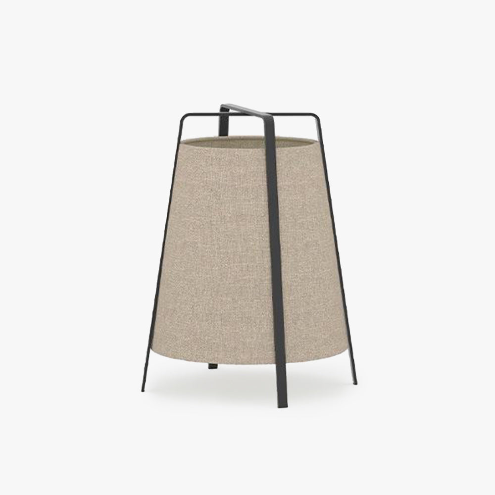 Mira Minimalista Metal/Tela Lámpara de Pie Gris