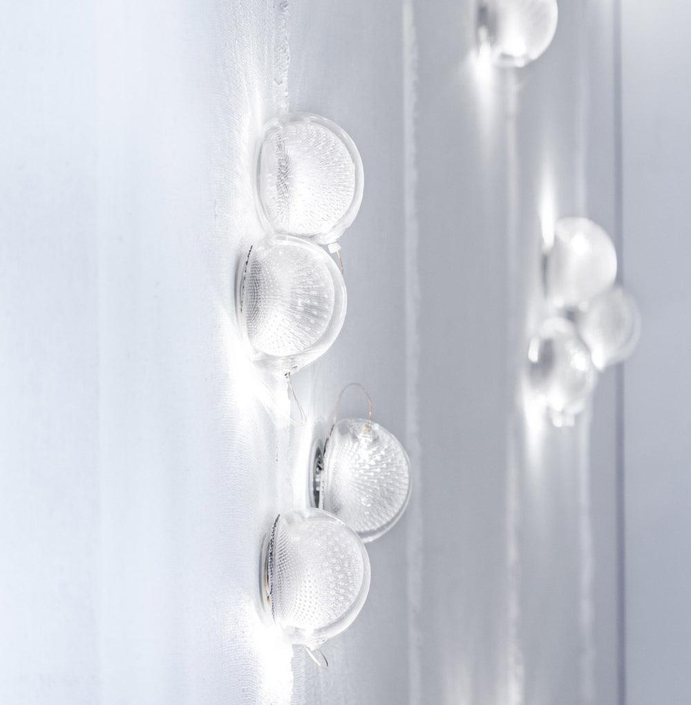 Sostor aplique de pared Premium nórdico de arte en vidrio y metal