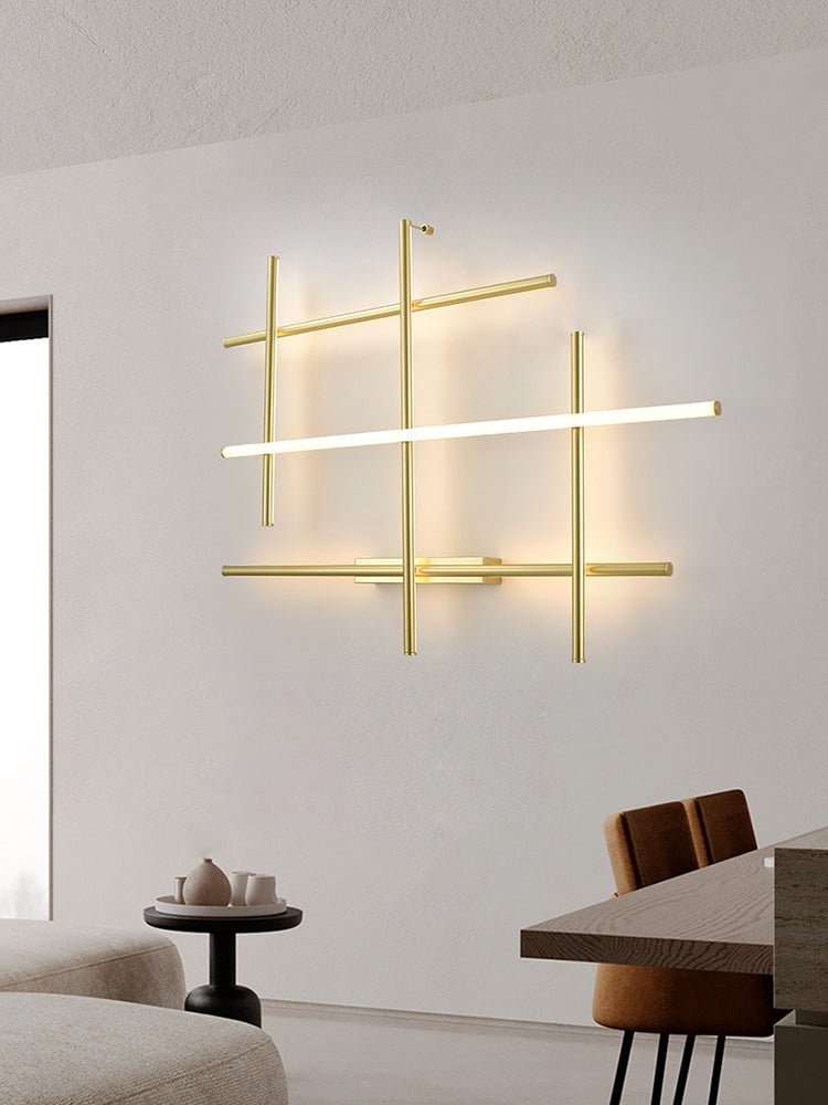 Geometric aplique de pared lineal