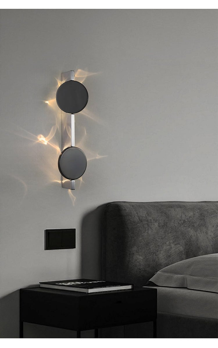 Pethr aplique de pared onda minimalista de acero