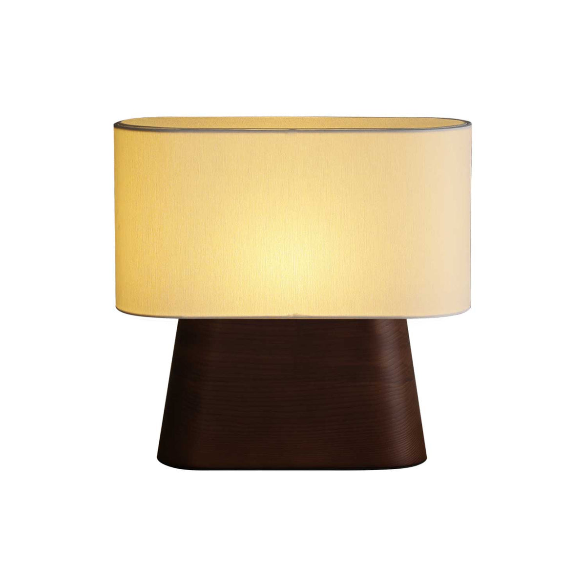 Grashen lámpara de mesa de madera y tejido