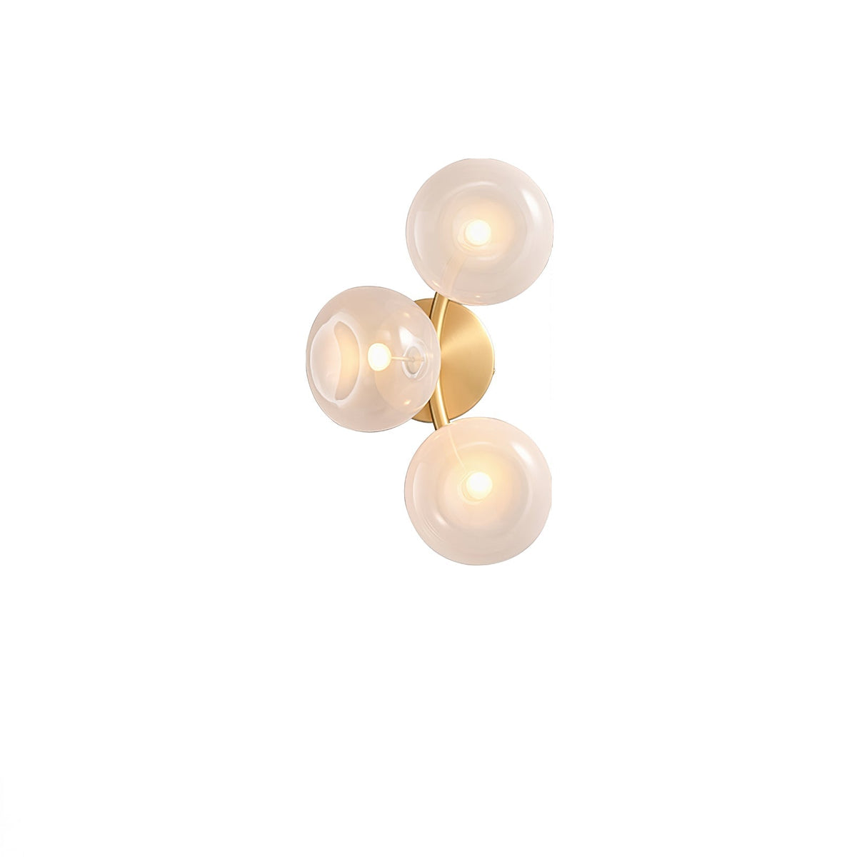 Velarina aplique de pared vidrio Metal