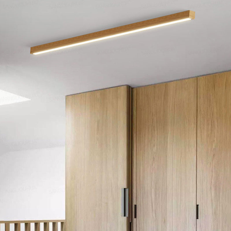 Arisha Moderna Lineal Madera/Acrílico Lámpara de Techo Madera