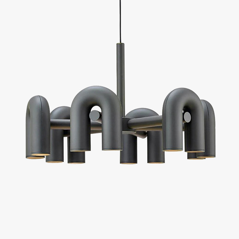Arisha Nórdica Diseño Modernas Nórdica Diseño Metal Lámpara Colgante Negro/Gris/Naranja
