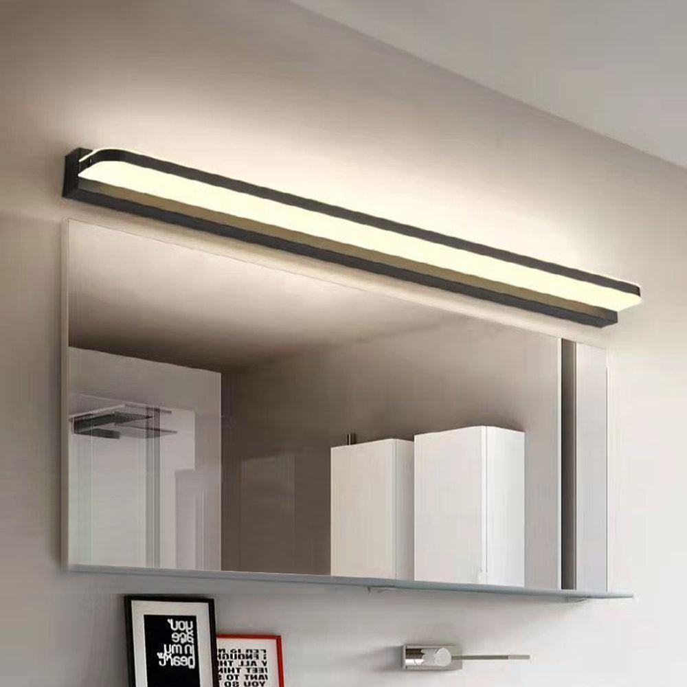 Arisha Nordico Lineal Metal Aplique de Pared Negro/Cromo
