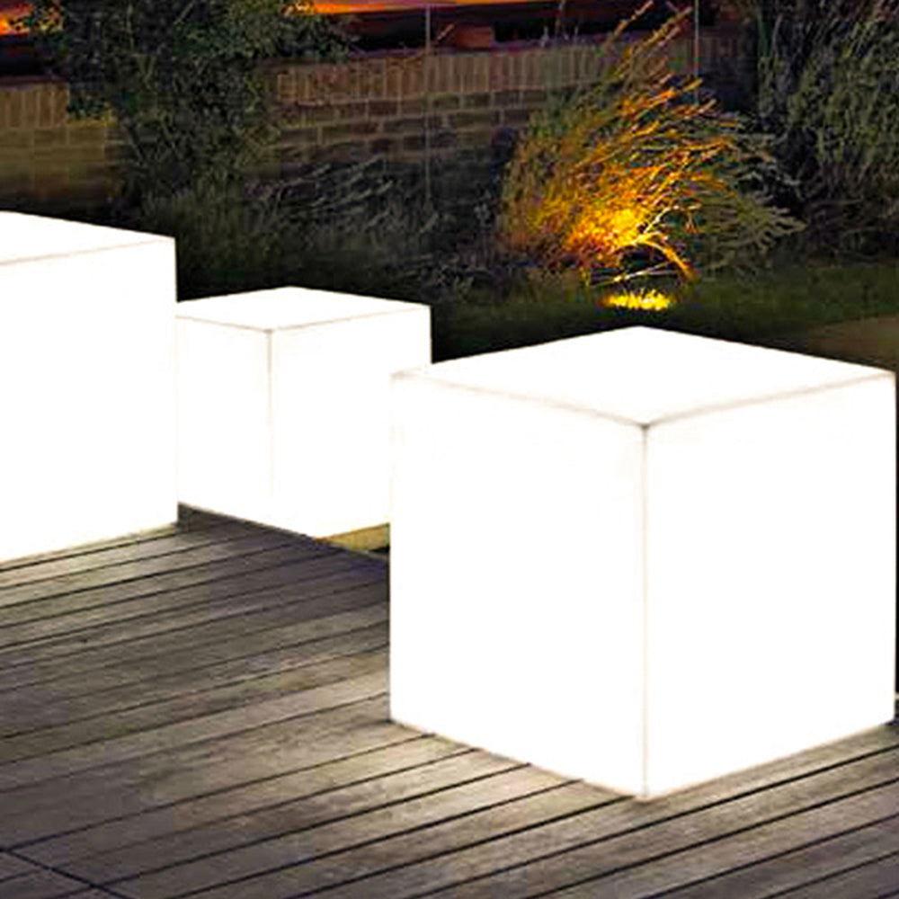 Ray Lámpara de Suelo Cuadrada Minimalista para Exterior