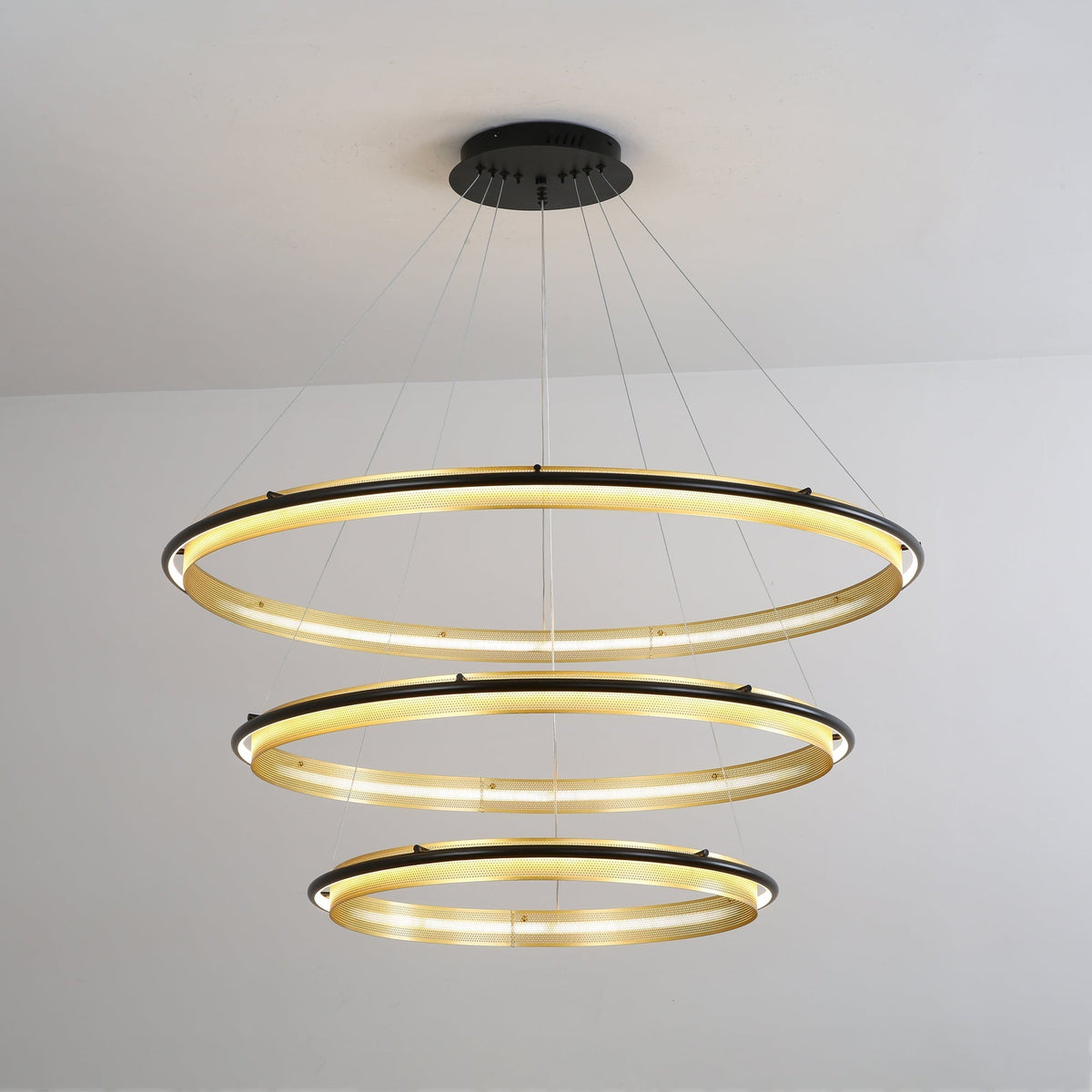 Erveliel lámpara de araña moderna minimalista LED redonda