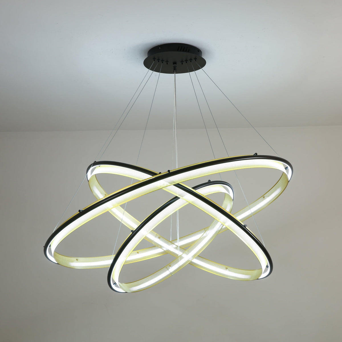 Erveliel lámpara de araña moderna minimalista LED redonda