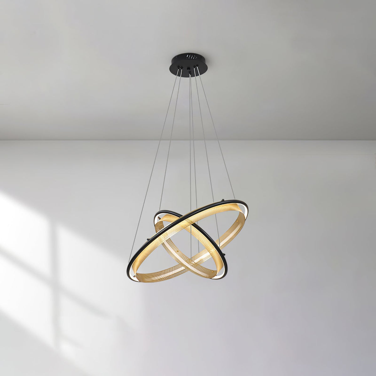 Erveliel lámpara de araña moderna minimalista LED redonda