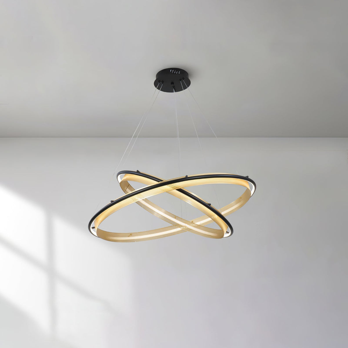 Erveliel lámpara de araña moderna minimalista LED redonda