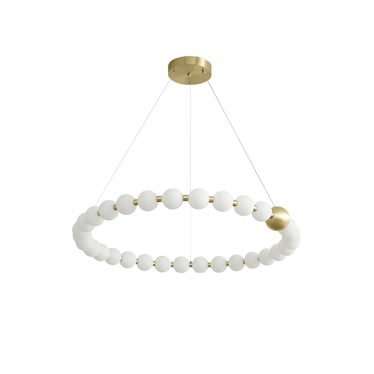 Hevrin lámpara de araña elegancia Art Pearls