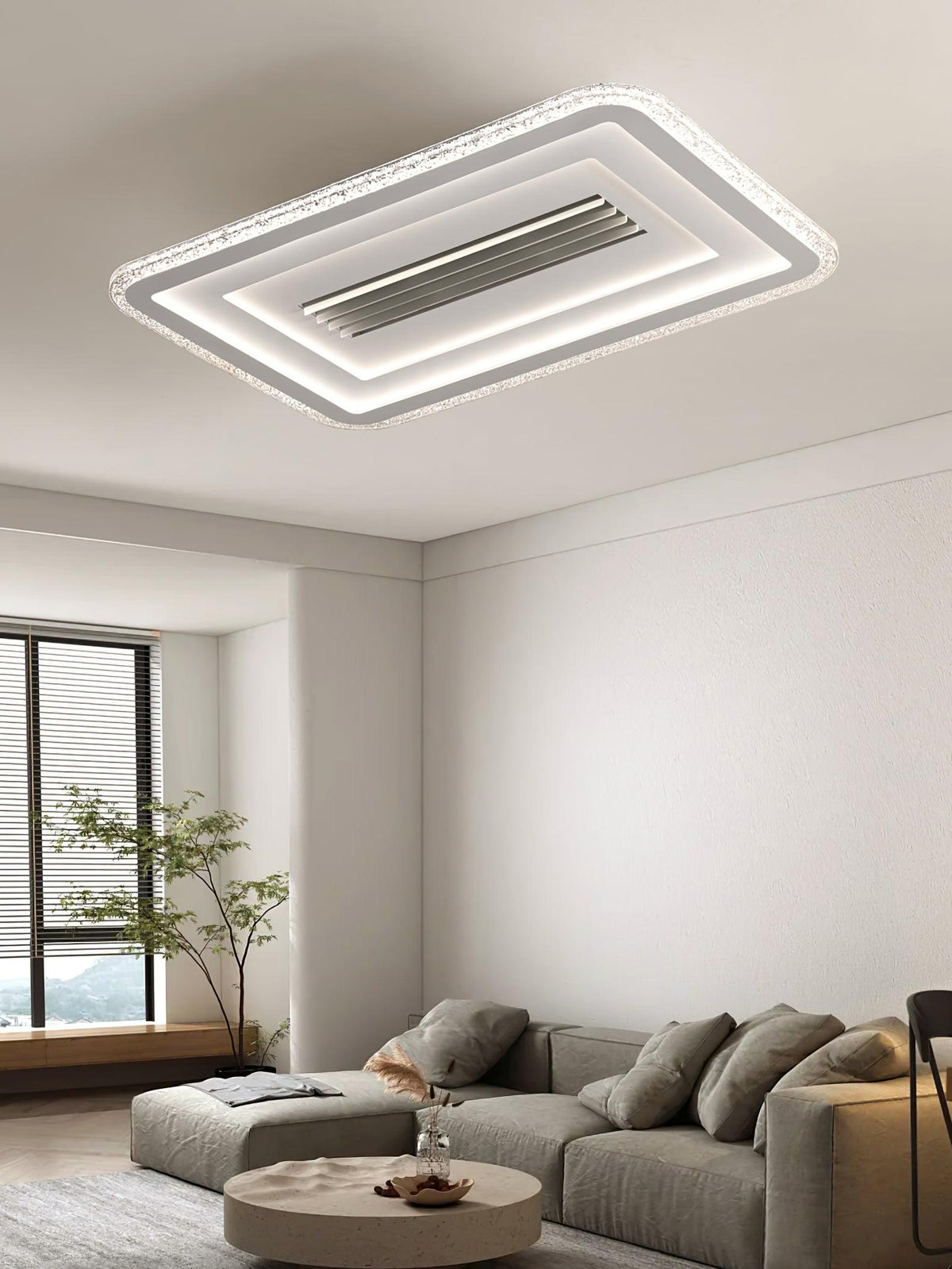 Ulthaara lámpara de techo moderna y minimalista ultradelgada rectangular