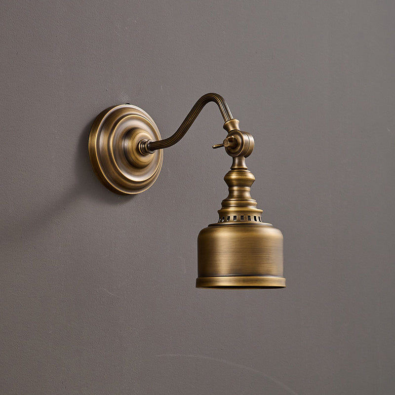 Orelelenne aplique de pared Gooseneck