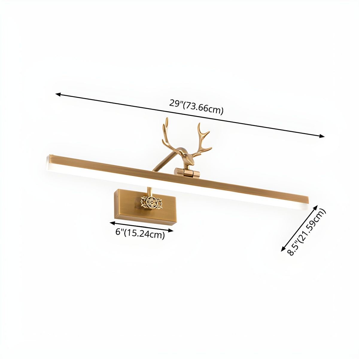 Orlirira aplique de pared moderno minimalista de arte
