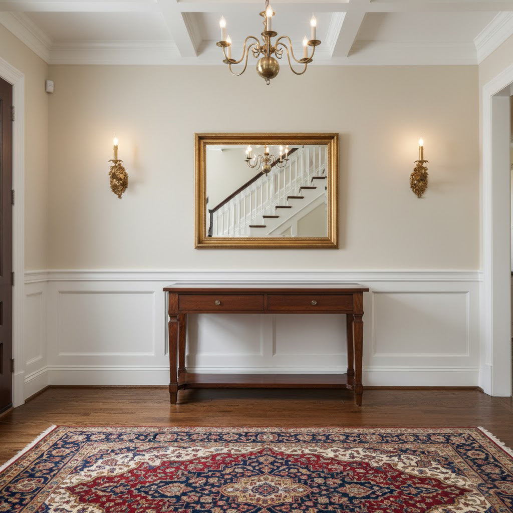 Aplique de pared dorado Cartouche