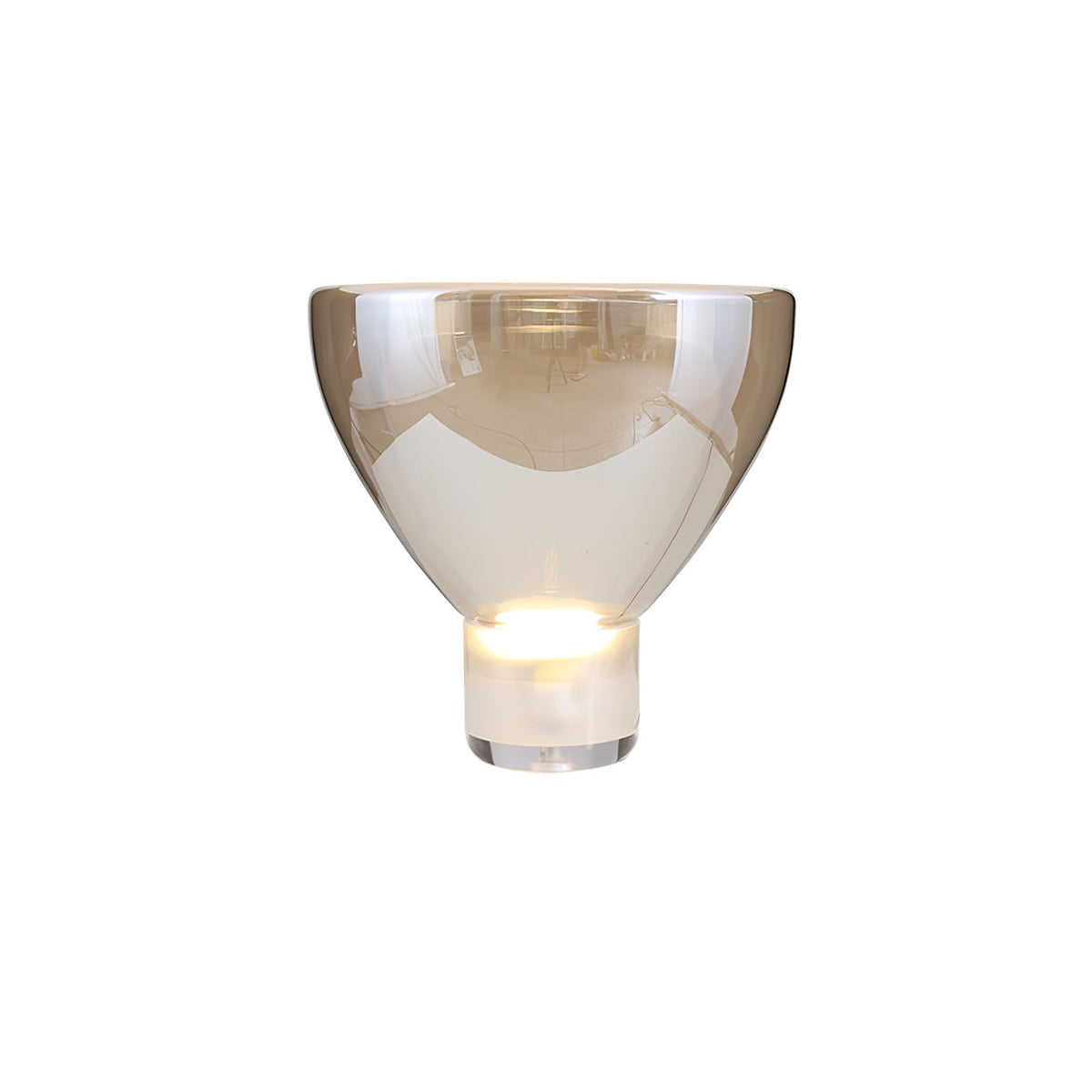 Cavm lámpara de mesa elegante de vidrio